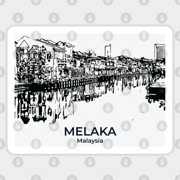Melaka - Malaysia Magnet by Lakeric